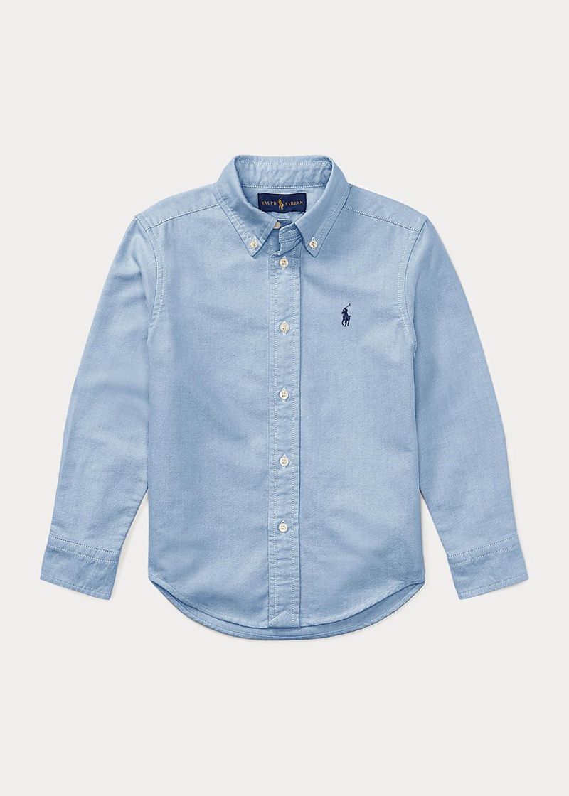 Camisas Ralph Lauren Niño 1.5-6 Años Slim Fit Cotton Oxford Chile Azules NKOCB-7408